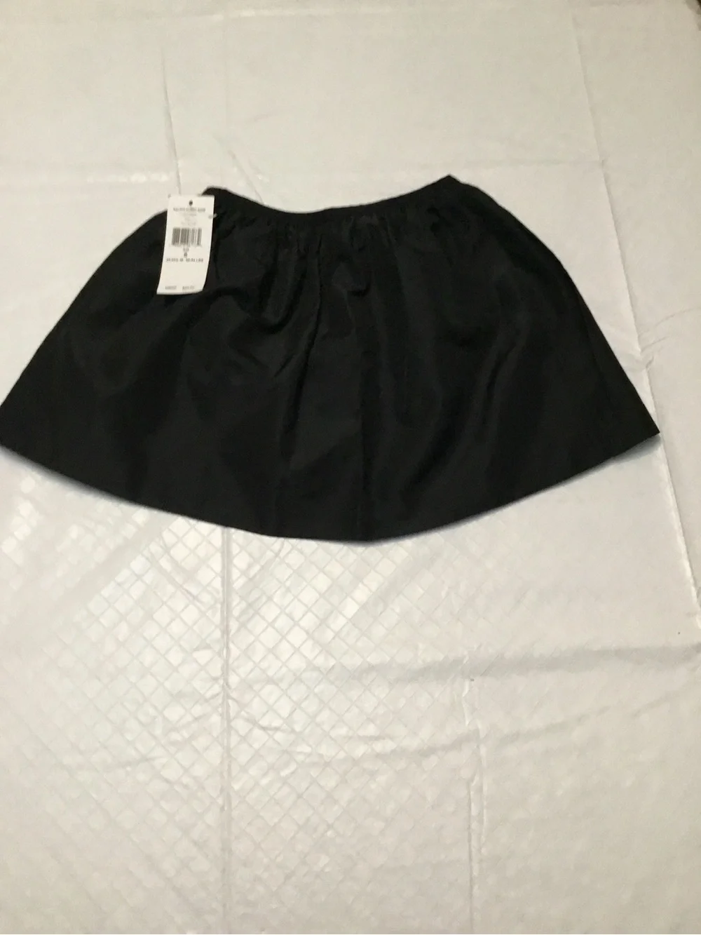 Ralph Lauren Black Circle Skater Skirt Gathered Waist Flared Size 5 New